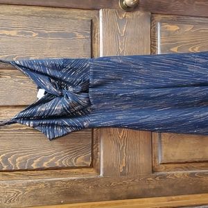 Blue / Gold Cocktail Dress